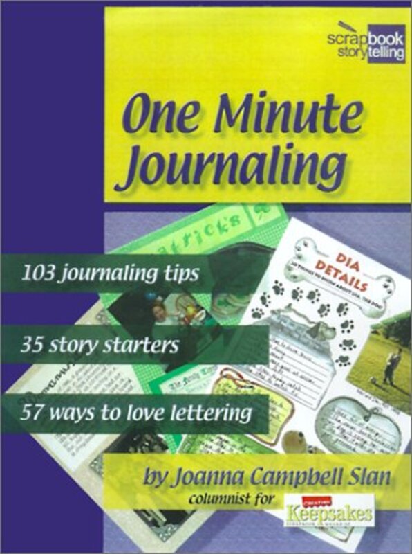 Book cover for "One Minute Journaling , Bk. 4)" by Joanna Campbell Slan