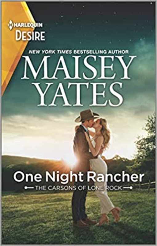 Book cover for "One Night Rancher" by Maisey Yates
