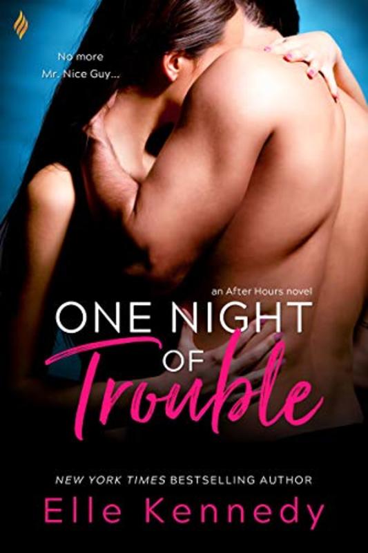 Book cover for "One Night of Trouble" by Elle Kennedy