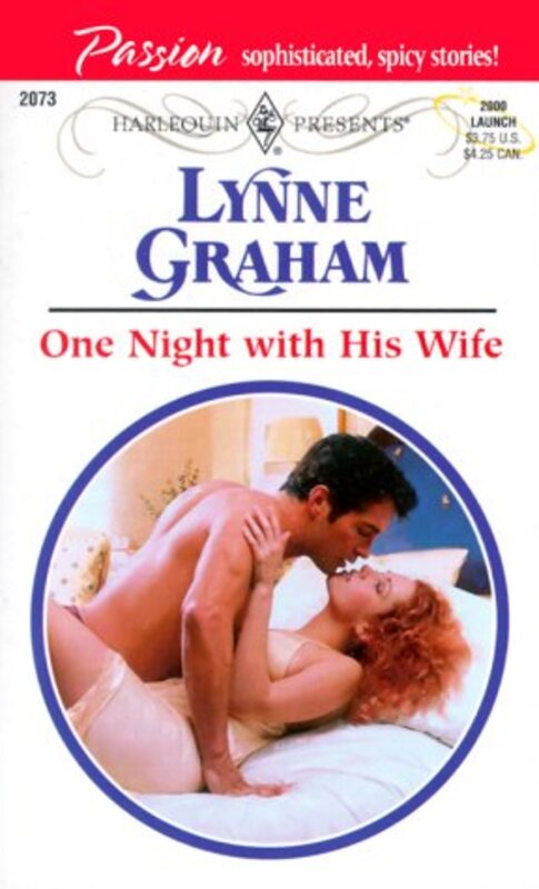 Book cover for "One Night with His Wife" by Lynne Graham