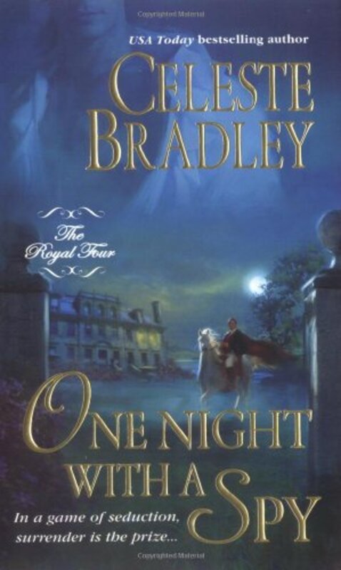Book cover for "One Night with a Spy" by Celeste Bradley