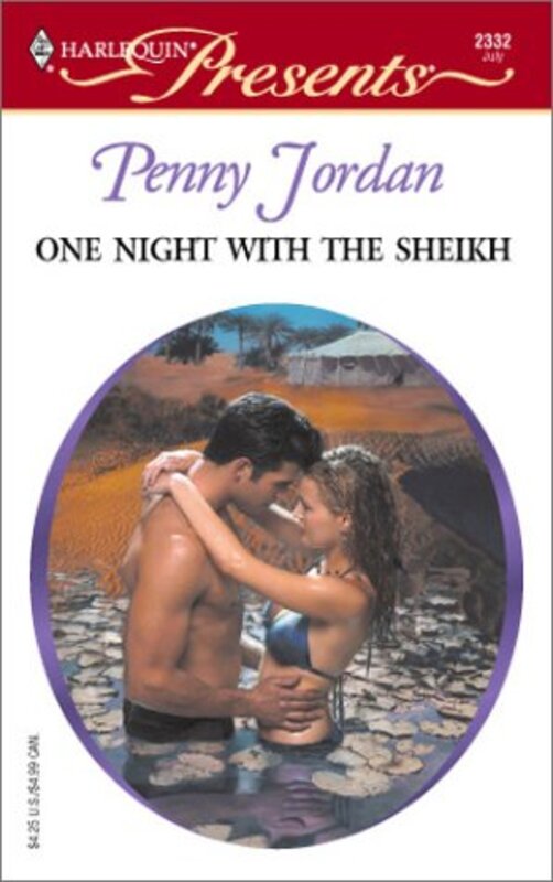 Book cover for "One Night with the Sheikh" by Penny Jordan