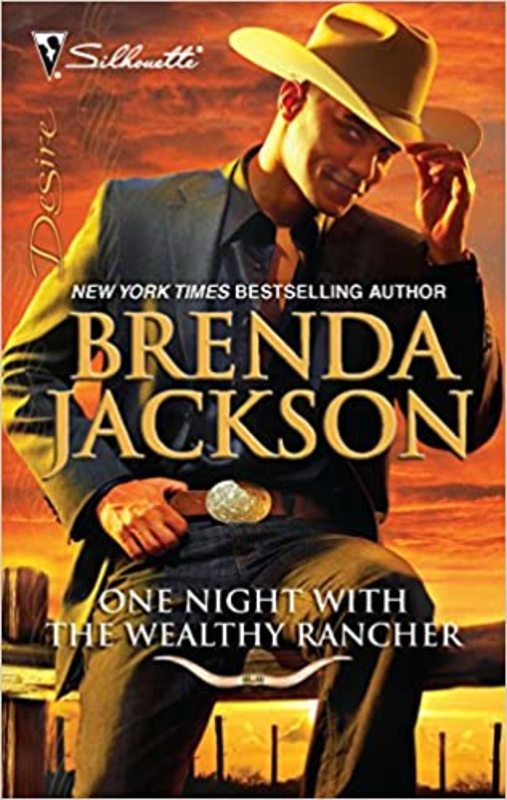 Book cover for "One Night with the Wealthy Rancher" by Brenda Jackson
