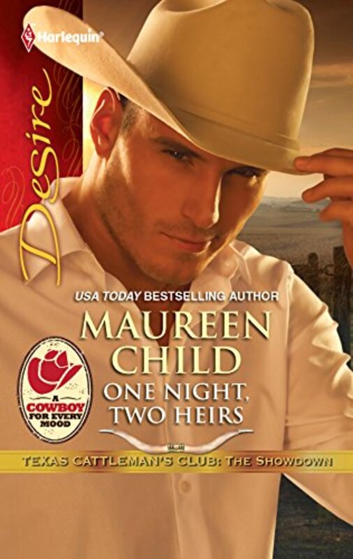 Book cover for "One Night, Two Heirs" by Maureen Child