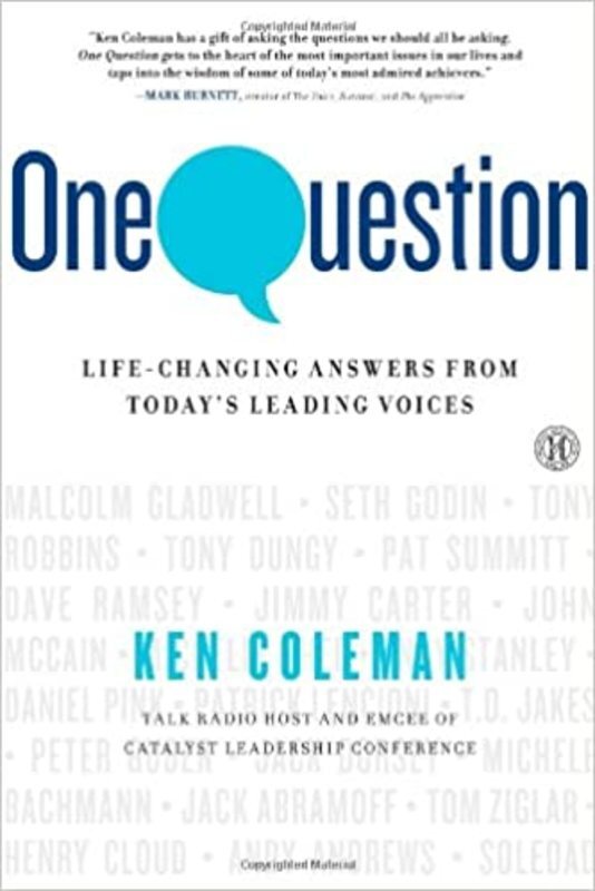 Book cover for "One Question" by Ken Coleman