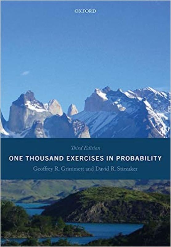 Book cover for "One Thousand Exercises in Probability" by Geoffrey Grimmett