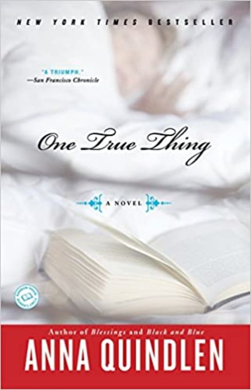 Book cover for "One True Thing" by Anna Quindlen