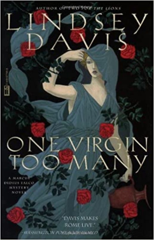 Book cover for "One Virgin Too Many" by Lindsey Davis
