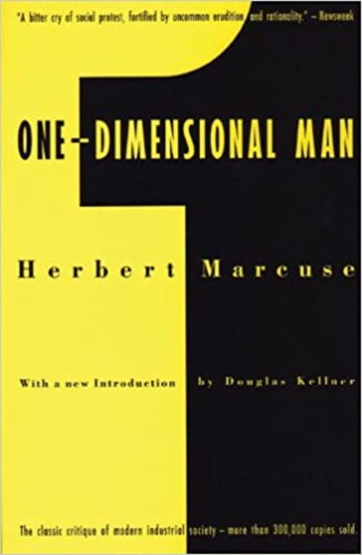 Book cover for "One-Dimensional Man" by Herbert Marcuse
