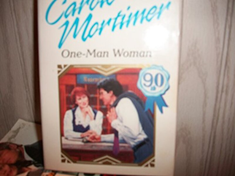 Book cover for "One-Man Woman" by Carole Mortimer