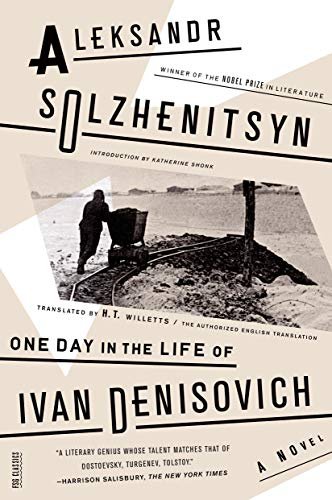 Book cover for "One Day in the Life of Ivan Denisovich" by Aleksandr Solzhenitsyn