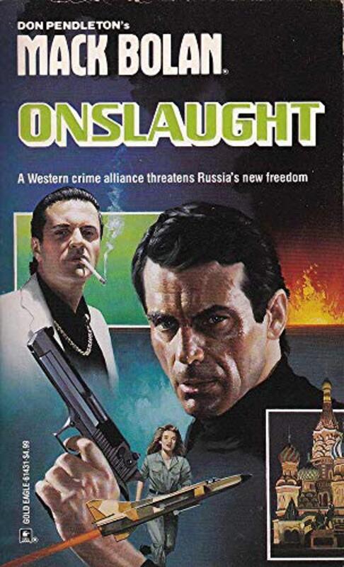 Book cover for "Onslaught" by Mike Newton