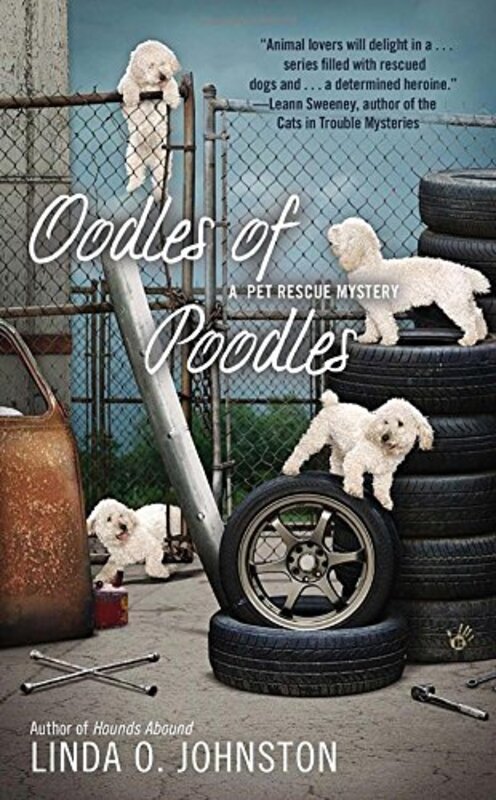 Book cover for "Oodles of Poodles" by Linda O Johnston