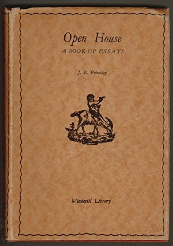 Book cover for "Open House" by JB Priestley