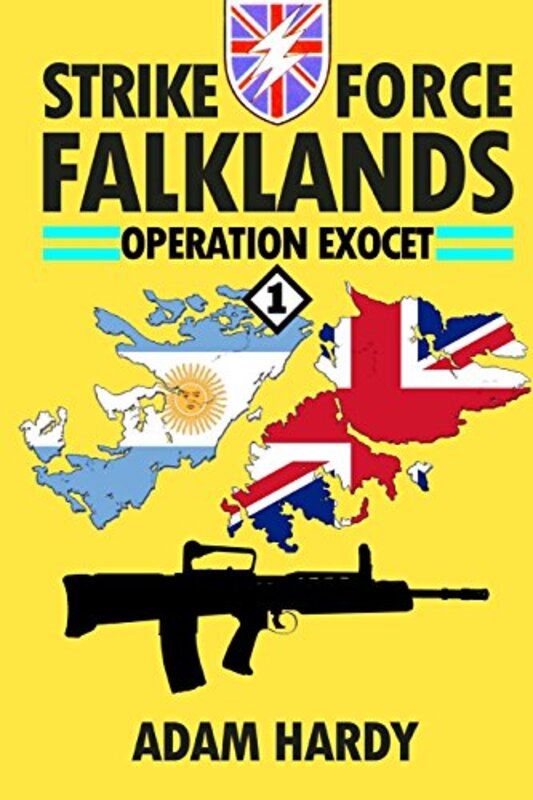 Book cover for "Operation exocet" by Adam Hardy