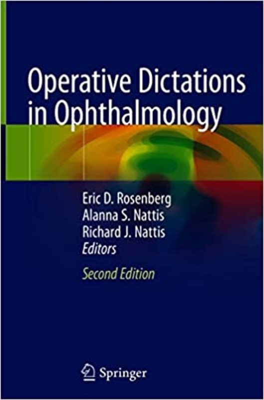 Book cover for "Operative Dictations in Ophthalmology" by Eric D. Rosenberg