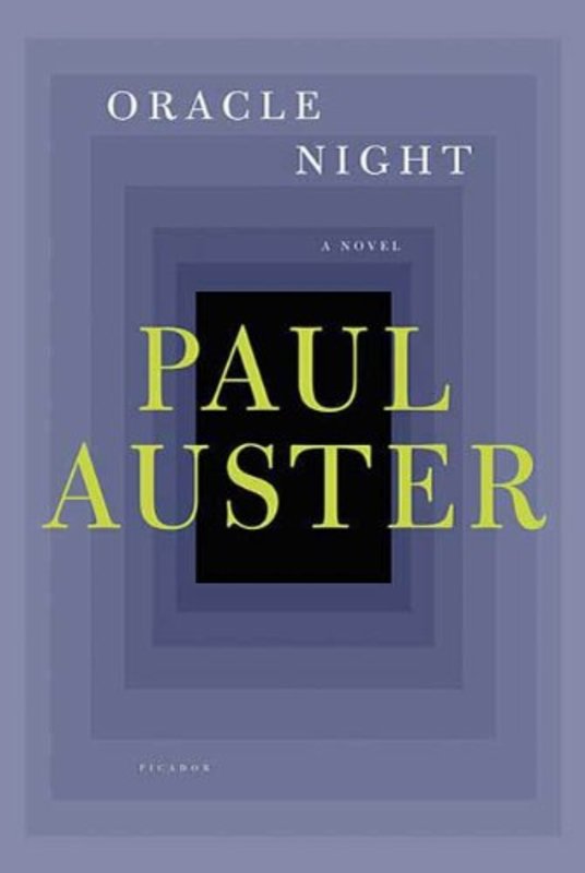Book cover for "Oracle Night" by Paul Auster