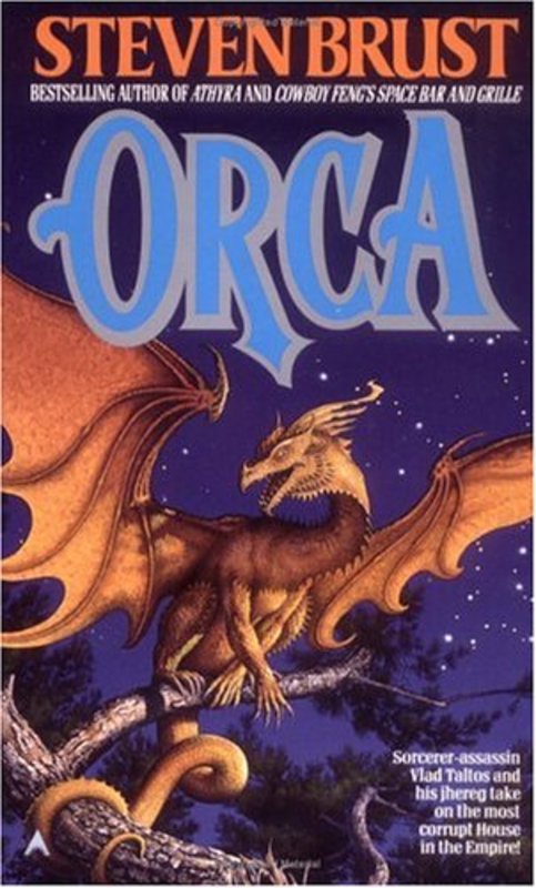 Book cover for "Orca" by Steven Brust