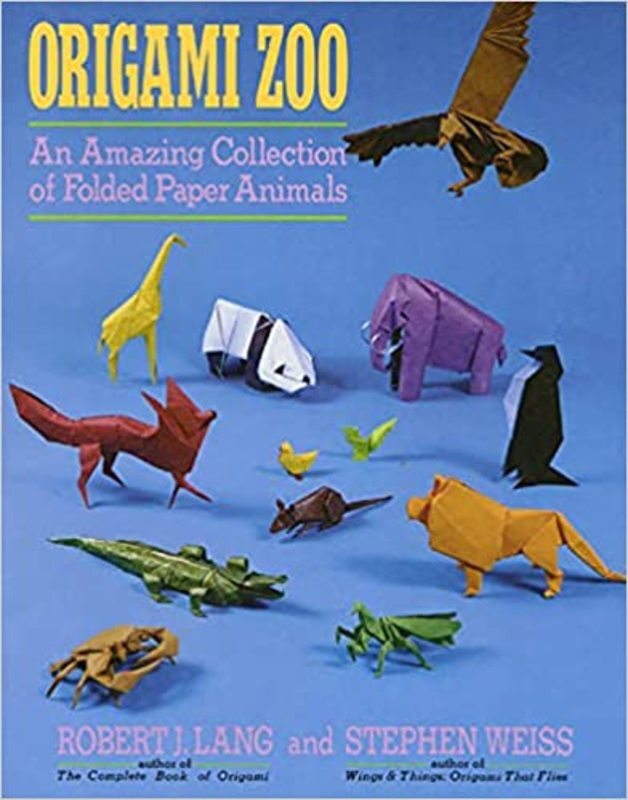 Book cover for "Origami Zoo" by Robert J. Lang