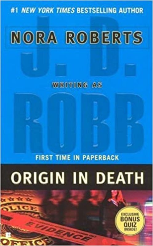 Book cover for "Origin in Death" by JD Robb