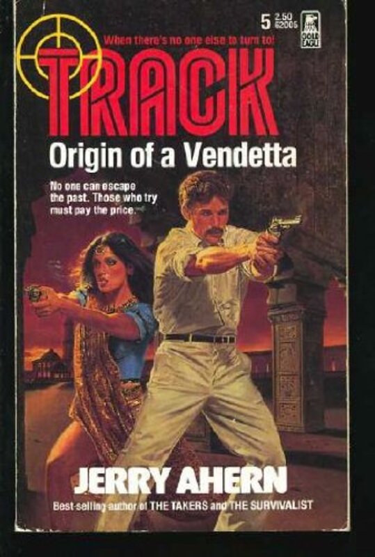 Book cover for "Origin of a Vendetta" by Jerry Ahern
