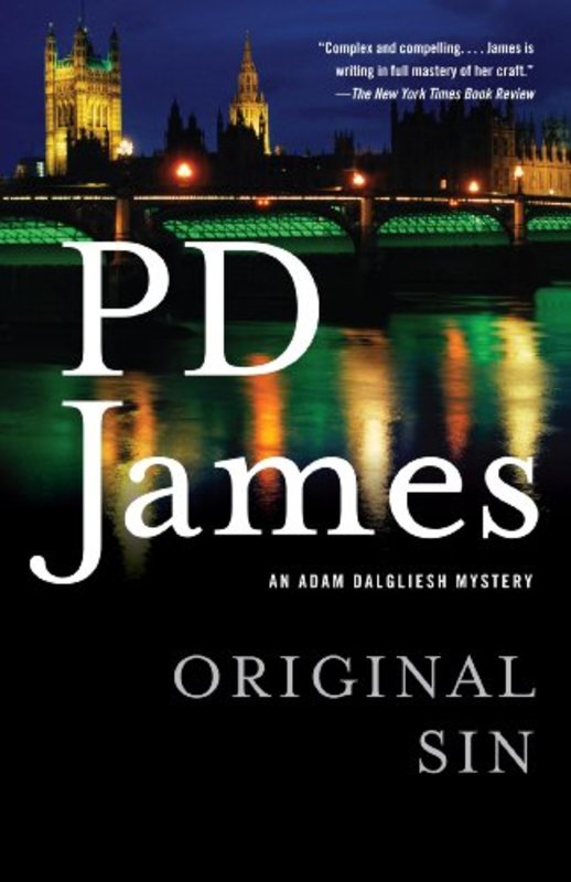Book cover for "Original Sin" by PD James