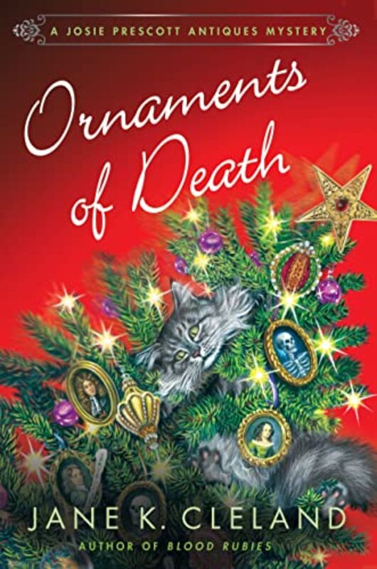 Book cover for "Ornaments of Death" by Jane K Cleland