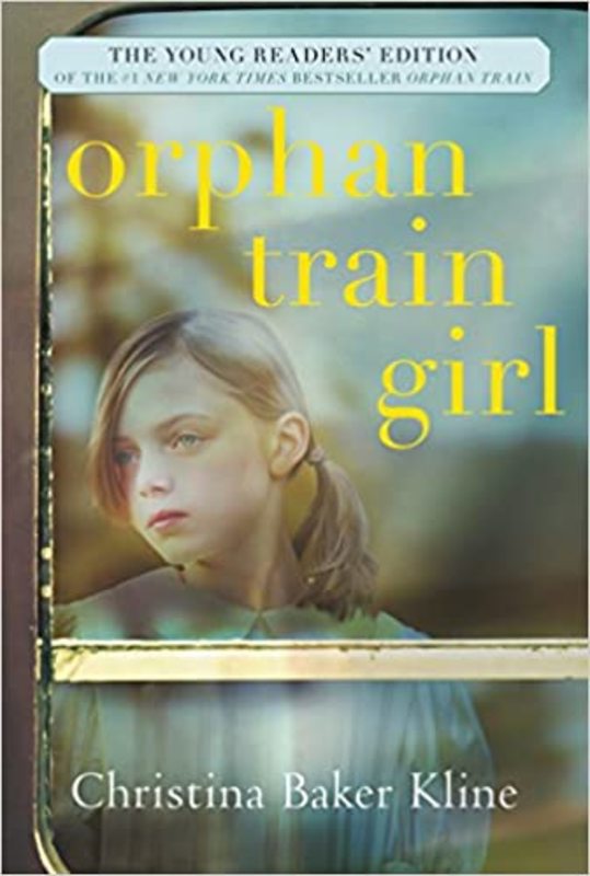 Book cover for "Orphan Train Girl" by Christina Baker Kline