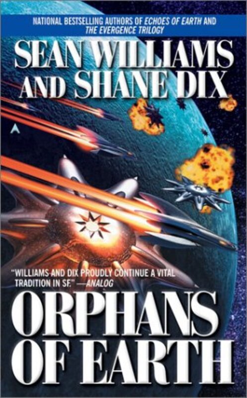 Book cover for "Orphans of Earth" by Sean Williams