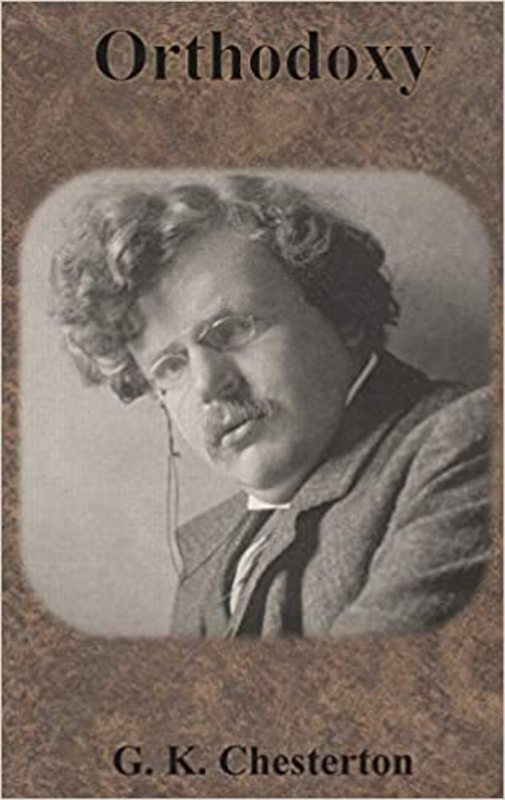 Book cover for "Orthodoxy" by G. K. Chesterton