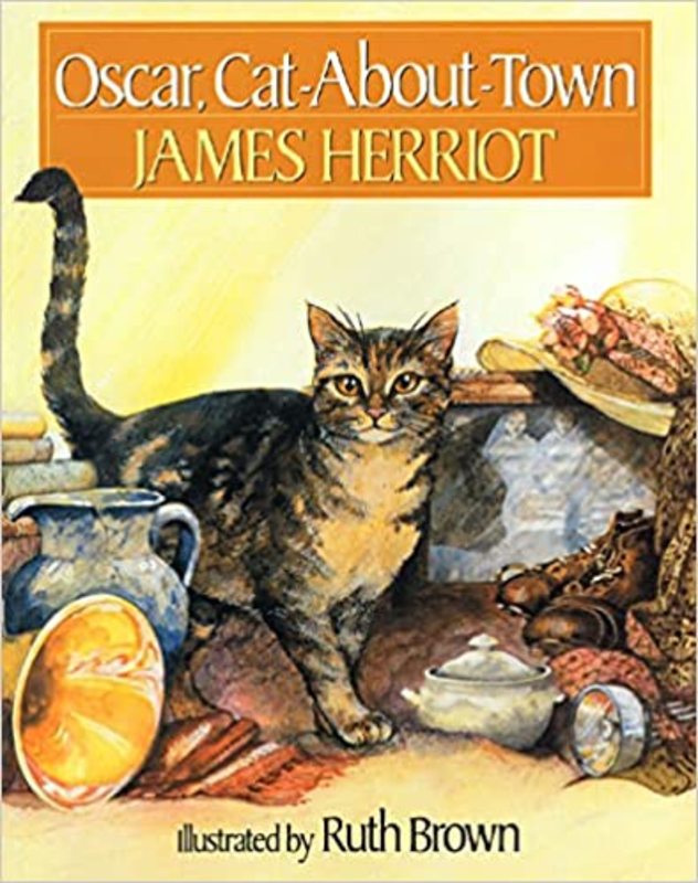 Book cover for "Oscar, Cat-About-Town" by James Herriot