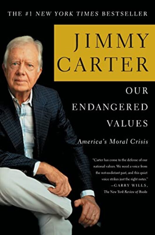 Book cover for "Our Endangered Values" by Jimmy Carter