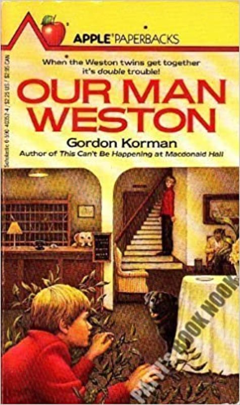 Book cover for "Our Man Weston" by Gordon Korman