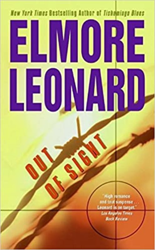 Book cover for "Out Of Sight" by Elmore Leonard