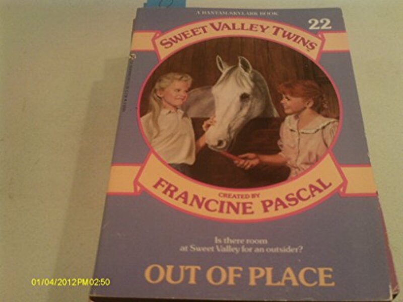 Book cover for "Out of Place" by Francine Pascal