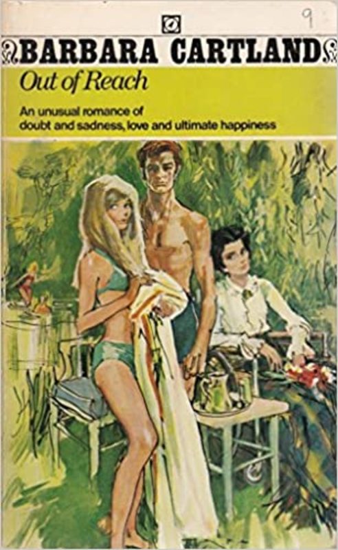 Book cover for "Out of Reach" by Barbara Cartland
