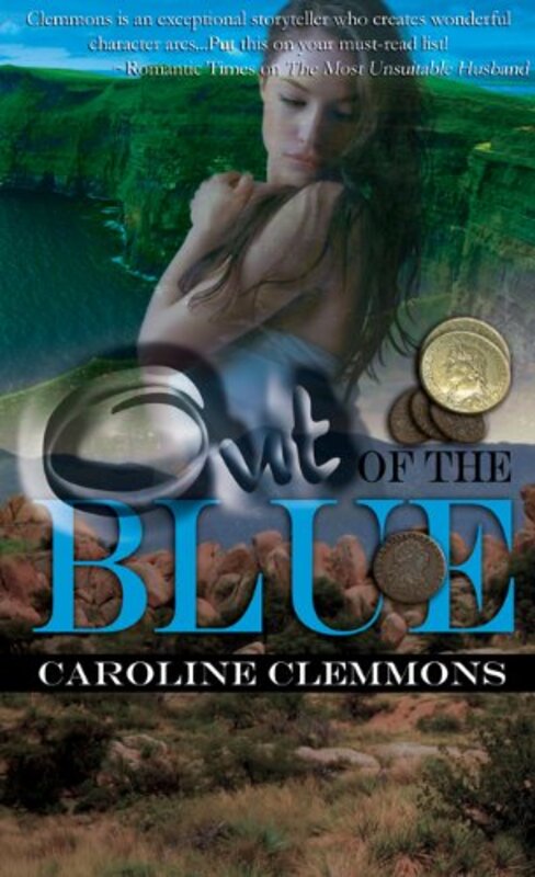 Book cover for "Out of the Blue" by Caroline Clemmons
