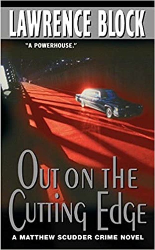 Book cover for "Out on the Cutting Edge" by Lawrence Block