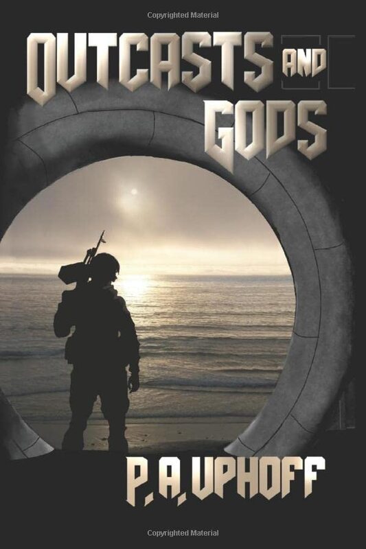 Book cover for "Outcasts and Gods" by Pam Uphoff