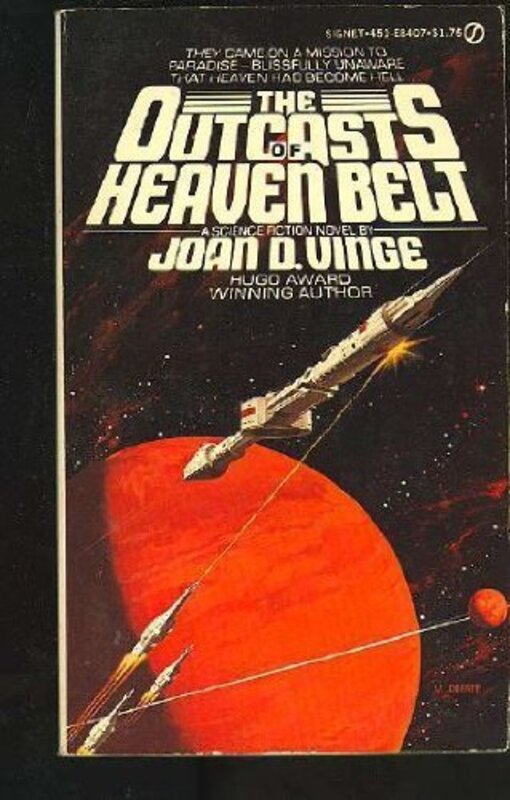 Book cover for "Outcasts of Heaven Belt" by Joan Vinge