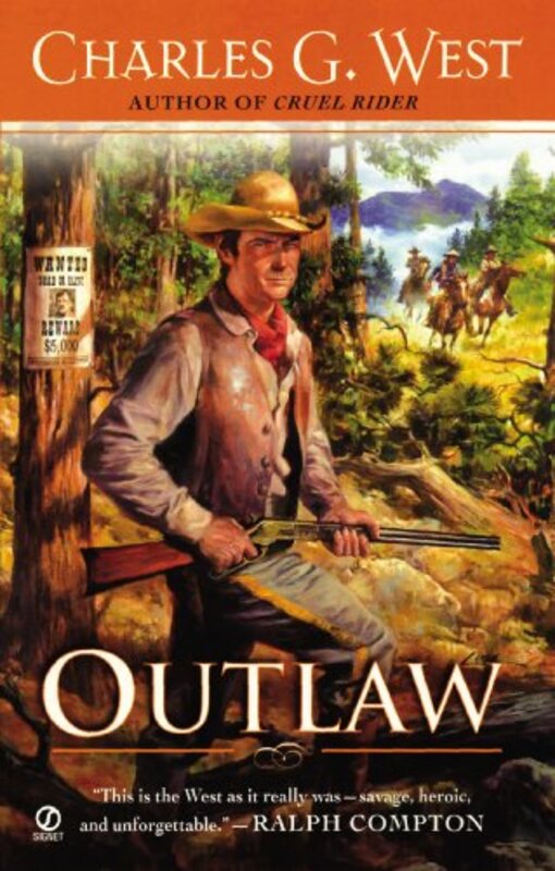 Book cover for "Outlaw" by Charles G West
