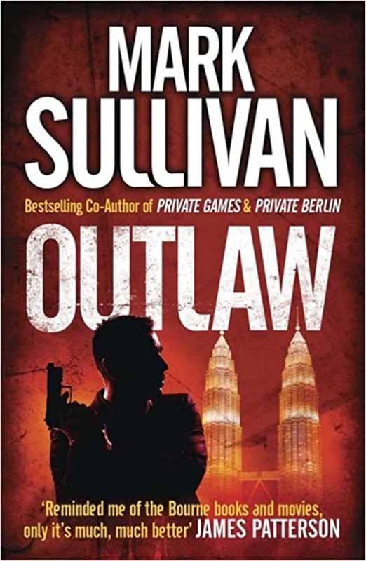 Book cover for "Outlaw" by Mark T Sullivan