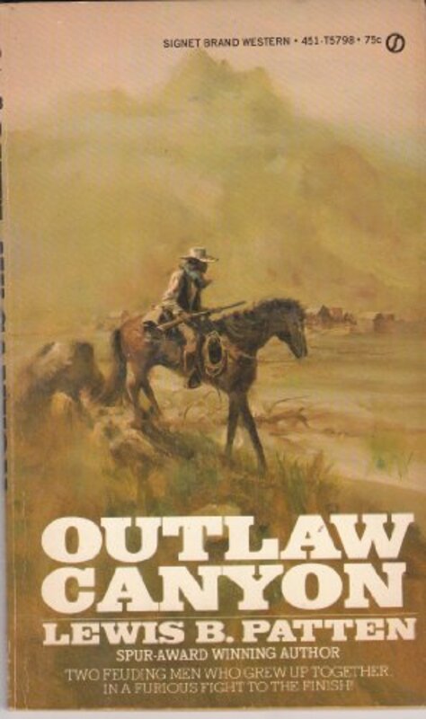 Book cover for "Outlaw Canyon" by Lewis B Patten
