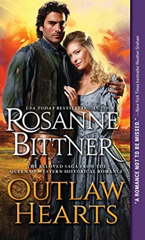 Book cover for "Outlaw Hearts" by Rosanne Bittner