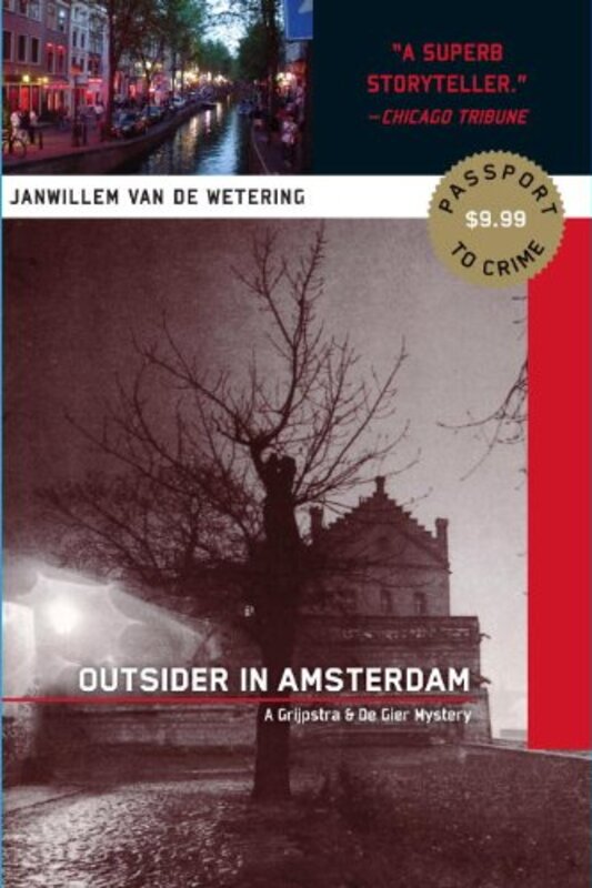 Book cover for "Outsider in Amsterdam" by Janwillem van de Wetering
