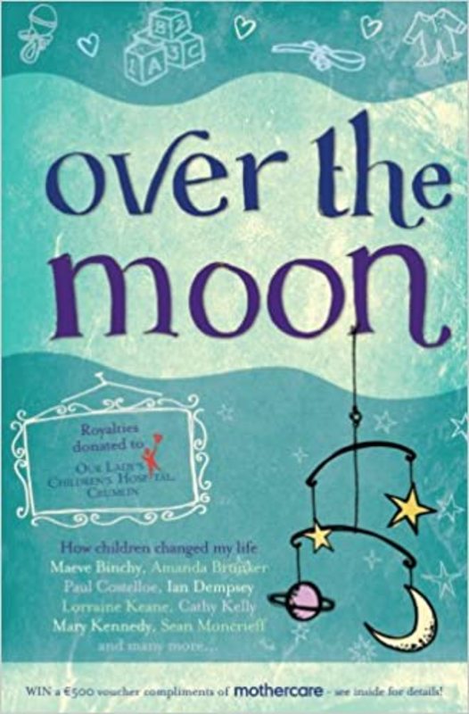 Book cover for "Over the Moon" by Maeve Binchy