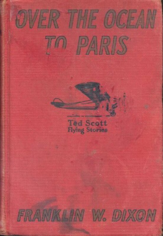 Book cover for "Over the Ocean to Paris" by Franklin W Dixon