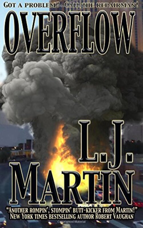 Book cover for "Overflow" by LJ Martin