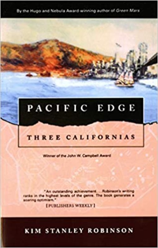 Book cover for "Pacific Edge" by Kim Stanley Robinson