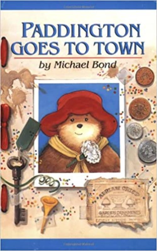 Book cover for "Paddington Goes to Town" by Michael Bond